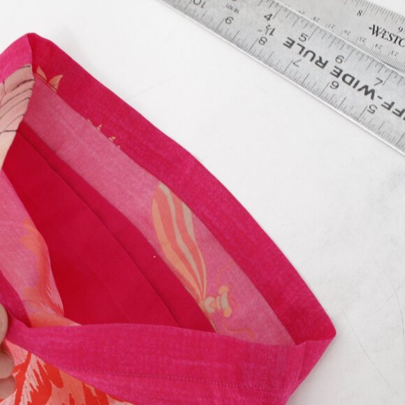 Paulmi & Harsh Pants Women Small Rani Pink Floral Printed Pleated Wide Leg lined - Picture 13 of 13